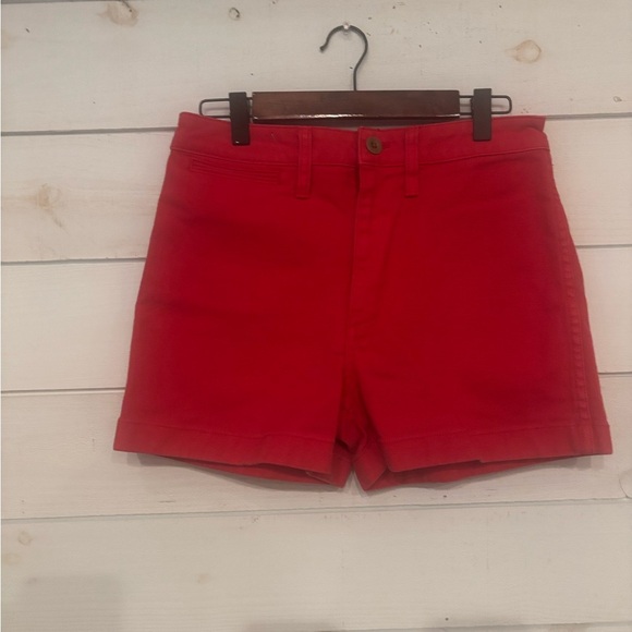 Madewell Cotton Canvas Jean Shorts Americana Red - Size 26 . Great concept! - Picture 11 of 12